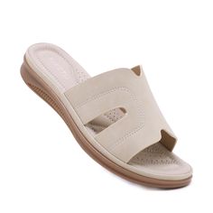 Walk with comfort and style in our Siketu Off the Coast Cushioned Flat Sandals. The perfect blend of fashion and practicality, these sandals provide cushioned support for your feet while boasting a trendy coastal look. Available in apricot, add a touch of whimsy to your summer wardrobe. Cheers to happy feet! 0.98'' heel Slip-on PU upper Synthetic Arch support footbed™ Cushioned Insole™ Anti-skid rubber sole Reindeer Headband, Daily Dress, Dress Jewelry, The Coast, Accessories Necklace, Arch Support, Summer Wardrobe, Flat Sandals, Apricot