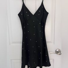 Nwot Zara Jewel Trim Mini Dress Size Small Zara Black, Zara Dresses, Zara, Trim, Mini Dress, Womens Dresses, Women Shopping, Dresses, Black