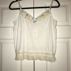 Cynthia Steffe Tank Size On Tag-Large( But Looks Like Small Or ? Medium Not Tts),Nwt,This Tag Is Brand New And Never Worn, Was A Gift But Not The Right Size, So Selling,Smoke Free Home,Please Ask Any ?’S You May Have Before Purchasing. White Tank Top For Spring Loungewear, White Camisole Top For Loungewear, White Camisole Tank Top For Daywear, Feminine White Tank Top For Daywear, Feminine White Tops For Loungewear, White Tops With Lace Trim For Loungewear, Casual White Cami Sleepwear, Casual White Camisole Sleepwear, White Lace Trim Top For Loungewear