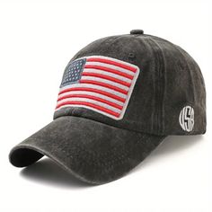 Introducing our exclusive Baseball Cap with an intricately embroidered American flag, a perfect blend of style and patriotism. This cap is not just an accessory; it's a statement piece that allows you to showcase your love for the red, white, and blue in a fashionable way. Key Features: Embroidered American Flag: Stand out in the crowd with our meticulously embroidered American flag on the front of the cap. The detailed stitching adds a touch of patriotism to your everyday style. Comfortable Fit Usa Cap, Tactical Hat, Wash Baseball Cap, American Flag Patch, Army Cap, Men's Baseball Cap, Hip Hop Cap, Cap Men, Baseball Caps Mens