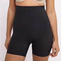 Maidenform Sleek Smoother Hi-Waist Shorty - Black - Small - Nwt Black Size Small New With Tags Fabric: 68% Nylon, 32% Spandex Description Light Control - Soft, Lightweight Fabric Smooths Your Tummy, Upper Thighs, And Rear. A Silicone Waistband With Gripper Helps Keep The Thigh Shaper In Place. Maiden Form Introduces Our Newest Shape Wear Innovation - Sleek Smoothers This Collection Is Minimally Constructed With Our Thinnest Yarns To Help Shape Without Bulk. Elastic-Free Leg Construction Offers A Black Full Coverage Shapewear Bottoms, Black Bottoms With Built-in Shorts, Full Coverage, Fitted Full Coverage Black Bottoms, Black Seamless Shaping Bottoms, Black Shapewear Bottoms With Contoured Waistband, Black Short-length Elastane Shapewear, Black Short Length Elastane Shapewear, Sleek Stretch Short Bottoms, Black Smoothing Shapewear Bottoms