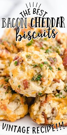 the best bacon cheddar biscuits are made with vintage recipe ingredients and then baked in an oven