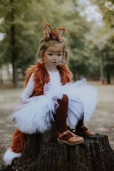 Skirt Halloween Costume, Fox Halloween, Fox Costume, Halloween Skirt, Baby Kostüm, Halloween Tutu, White Tutu, Halloween Rocks, Tutu Costumes