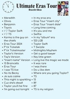 an ultimate guide to the ultimate tour info sheet for your favorite band or concert ticket