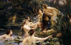 Lawrence Alma Tadema, William Adolphe Bouguereau, Creation Art, John William Waterhouse, Water Nymphs, Pre Raphaelite, Mythology Art