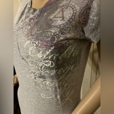 Size L Brand Aeropostale In Excellent Condition New Without Tags Soft Affliction, Aeropostale 2000s, Grey Shirt, Fancy Dresses, Aeropostale, Shirt Color, Color Purple, Dream Closet, Colorful Shirts