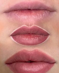 Tv Makeup Looks, Lip Blush Permanent Makeup, Lip Tattoo Makeup, Semi Permanent Lip Blush, Natural Lip Tattoo, Natural Lip Blushing, Lip Blush Color Chart, Naturally Red Lips, Lip Tattoo Cosmetic