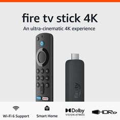 the fire tv stick 4k is an ultra - cinematic 4k experience