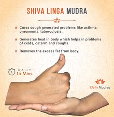 Linga Mudra, Shiv Linga, Manipura Chakra, Chronic Cough, Info Board