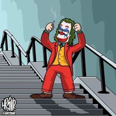 Morbider Humor, New Joker, Krusty The Clown, Simpsons Characters, Simpsons Art, Matt Groening, Joker Art