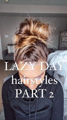 Lazy day hairstyles part 2. Takes about 5 minutes and it’s great for 2-3 day hair! As always thanks for supporting me, love you!!… | Instagram Easy Messy Hairstyles, Lazy Day Hairstyles, Day Hairstyles, Nurse Hairstyles, Ponytail Hairstyles Easy, Lazy Hairstyles, Easy Hairdos