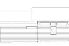 the side view of a house plan