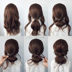 Change Hair, Hairstyles For Medium Length Hair Easy, Easy Hair Updos, Peinados Fáciles Para Cabello Corto, Hair Up Styles, Bun Hairstyles For Long Hair, Hoco Hair Ideas, Hoco Hair