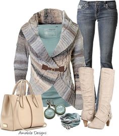 "Warm Cozy" fall outfit Mode Tips, Cozy Fall Outfits, Moda Jeans, Winter Mode, Komplette Outfits, Fall Winter Outfits, Look Fashion, Autumn Winter Fashion, Farmer