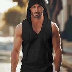 Season:Summer; Sleeve Length:Sleeveless; Gender:Men's; Style:Muscle,Fashion,Designer; Tops Type:Sleeveless Shirt,Vest Top,Undershirt,Tank Top; Occasion:Gym,Outdoor,Going out; Pattern:Plain; Design:Front Pocket; Neckline:Hooded; Listing Date:03/20/2024; Bust:; Length: Stretch Sleeveless Muscle Tee For Summer, Sleeveless Muscle Tee For Gym In Summer, Sleeveless Cotton Tank Top, Sleeveless Gym Vest For Spring, Solid Color Sleeveless Muscle Tee For Summer, Casual Sleeveless Muscle Tee For Summer, Spring Workout Muscle Tee Sleeveless, Sleeveless Muscle Tee For Beach In Spring, Spring Workout Sleeveless Tank Top