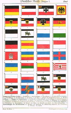 the flags of different countries are shown in this page, which shows their colors and symbols