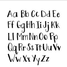 the upper and lower letters are drawn in black ink