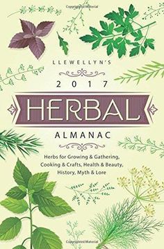 the front cover of a book with herbs on it