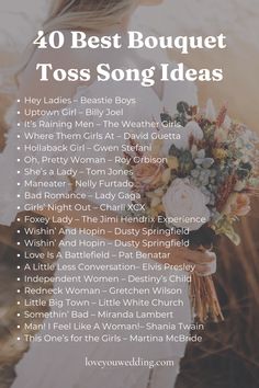 the top ten best bouquet toss song ideas