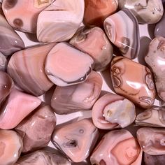 Pink Botswana Agate Tumbles, Botswana Agate , Pink Agate , Pocket Stone, Tumbled, Banded Agate , Agate , Healing Crystal, Polished Stone by StarseedMinerals on Etsy Crystal Healing Room, Analytical Skills, Crystal Seashells, Pink Stones, Pink Agate, Rock Collection