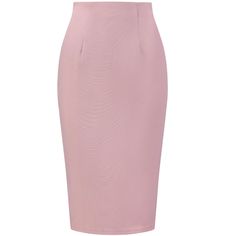 Made of stretch and soft fabric, the Bodycon classic skirt with a side split hem can be convenient for sitting all day or daily walking. A dressy casual pencil skirt designs a wrapped silhouette that hugs the body shows off your curves and makes you look more professional and urban chic. The below-knee-length pencil skirt is perfectly matched with a formal blouse or casual shirt and high heels or flats for work, business, office, party, cocktail, casual or other occasions. Elegant Non-stretch Mini Skirt For Work, Non-stretch Elegant Mini Skirt For Workwear, High Waist Pink Skirt For Work, Pink High Waist Skirt For Workwear, Pink High Waist Skirt For Work, Fitted Solid Color Midi Bottoms, Non-stretch Knee-length Skirt For Workwear, Non-stretch Knee-length Workwear Skirt, Fitted Mini Pencil Skirt In Solid Color