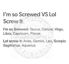 i'm so screwed v s loi screw it, i'm so screwed