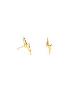 Lightning Bolt Mini Stud Earrings in 18k Yellow Gold Vermeil | Kendra Scott Micro Addition, Bolt Earrings, Curated Ear, Plating Techniques, Lightning Bolt Earrings, Sold Out Sign, The Lightning, Mini Studs, Kendra Scott Earrings