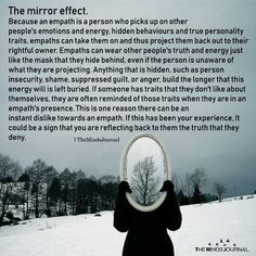 The Mirror Effect Infj Personality, Sensitive People, Mindfulness Journal, Mirror Effect