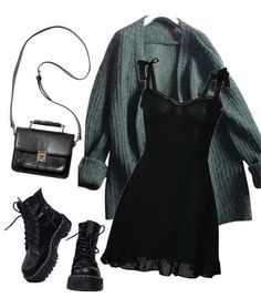 Mode Edgy, Goth Outfit, Hozier, Soft Grunge, 가을 패션, Komplette Outfits