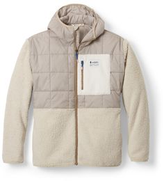 Keep things simple with the women's Cotopaxi Trico Hybrid fleece jacket. This grab-and-go layer combines the protection of an insulated vest with high-pile fleece for an even distribution of warmth. Beige Outerwear With Fleece Lining For Outdoor Activities, Beige Fleece-lined Outerwear For Outdoor, Cream Hooded Fleece Jacket For Outdoor, Sporty Cream Outerwear For Outdoor, Beige Fleece Outerwear For Outdoor, Beige Fleece Jacket With Fleece Lining For Outdoor, White Recycled Polyester Outerwear For Outdoor, White Midweight Winter Outerwear, White Midweight Outerwear For Winter