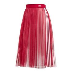 (WMNS) adidas Tulle Skirt 'Red' DV0851 Athleisure Skirt, Kpop Clothes, Womens Tulle Skirt, Adidas Skirt, Polyvore Items, Skirt Tulle, Women Fashion Edgy, Chanel Fashion, Girly Outfits