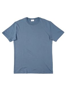 Crew Neck T Shirt- Sky Blue - Eames NW Hydro Electric, Carbon Neutral, Ribbed Neckline, Building Block, Solar Energy, Casual Wardrobe, Jersey Fabric, Building Blocks, Sky Blue