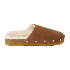 Casual, shearling-lined mule with stud detail. $79.95 Studded Clogs, Trending Flats, Boot Accessories, Clogs Shoes, Womens Clogs, Girls Boots, Sneaker Collection, Girls Bags, Boots For Sale