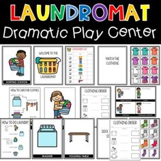 the laundry room is filled with lots of activities to help kids learn how to do laundry