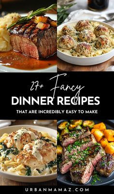 Dinner Recipes That Are Incredibly Easy to Make Savory Dinner Recipes Beef, Fast Dinner Recipes Beef, Elevated Family Dinner, Dinner Mains Ideas, Recipe For Guests, Fancy Winter Dinner Recipes, Fancy Ground Beef Dinners, Elevated Dinner Ideas, Dinner Ideas For Entertaining