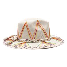 White Palm Straw Hat with Neon Fan Design. Custom designed and hand made hats by artisans in San Jose Del Cabo, Mexico. These hats are one size fits most with an elastic band inside to add comfort and fit for all head sizes. Each hat has a 3-4 week turnaround. Please note, all hats come with natural braid unless custom braid is purchased. San Jose Del Cabo Mexico, Rainbow Hat, Ceramic Apple, Rainbow Hats, Cabo Mexico, Initial M, Natural Braids, San Jose Del Cabo, Fan Design