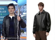 adam scott, the today show, black leather jacket