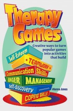 Therapy GamesCreative Ways to Turn Popular Games Into Activities That Build: Self-Esteem, Teamwork, Communication Skills, Anger Management, Self-Discovery and Coping Skills by Alanna Jones Therapy Games teaches clinicians and parents how to modify common games like Apples to Apples®, Jenga®, Taboo®,Monopoly®, and many more into exciting therapeutic resources. With 102 game options, this creative book transforms playtime into an educational experience. Great for one-on-one therapy or large groups Therapeutic Games, Group Therapy Activities, Teamwork Skills, Recreation Therapy, Therapy Games, School Social Work, Therapeutic Activities, Child Therapy, Art Therapy Activities