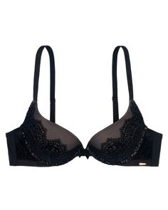 Dorina D000094 Black Velvet Push Up Plunge Underwire Bra myselflingerie.com Black Bra, Underwire Bra, Black Velvet, Push Up, Velvet, Bra, Black