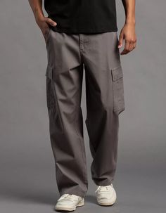 RSQ Mens Loose Cargo Pants - GUNMETAL | Tillys Mens Clothing Styles Streetwear, Loose Cargo Pants, Mens Cargo Pants, Wwe T Shirts, Flannel Sweatshirt, Baggy Cargo Pants, Fit Ideas, Cargo Pants Men, Sweaters And Jeans