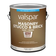 Ultra-flat finish minimizes surface imperfections. Exclusive Chalk-Block Technology resists chalking, alkali and efflorescense, keeping freshly painted surfaces looking new, longer. Excellent adhesion formula firmly bonds to surfaces, resisting cracking and peeling while sealing out moisture and future water damage. Provides excellent hide and coverage over surface imperfections and previous colors. Specially formulated for interior/exterior vertical masonry, stucco, brick and concrete block. Fa Garage Door Kit, Method Soap, Brick And Concrete, How To Clean Brick, Lime Paint, Staining Deck, Concrete Block, Flat Interior, Ultra White