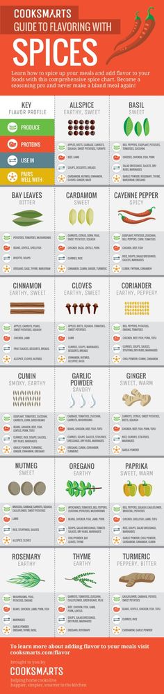 the different types of spices and how they are used to make them look like food