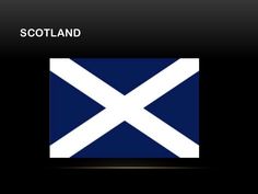 the flag of scotland on a black background