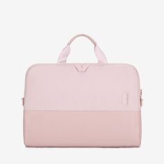 a pink laptop bag on a white background