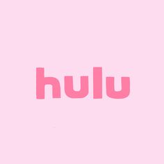 the word hulu on a pink background