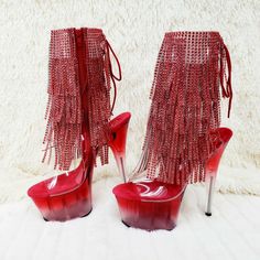 All Boots | Totally Wicked Footwear Sparkle Cowgirl Boots, Sparkle Cowgirl, Thigh High Gladiator Sandals, Nike High Heels, High Platform Shoes, Thigh High Heels, Fringe Heels, Platform Shoes Heels, Extreme High Heels