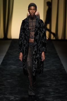 Alberta Ferretti Fall 2023 Ready-to-Wear Fashion Show | Vogue Eclectic Wardrobe, Wool Sweaters Womens, Tuxedo Dress, Lingerie Dress