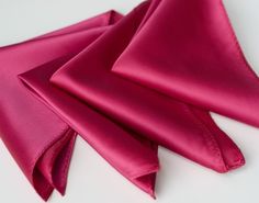 Pocket squares /  handkerchief. Microfiber solid by Cyberoptix, $7.00 Pink Pocket Square, Wedding Hankies, Handkerchief Men, Wedding Color Trends, Wedding Handkerchief, Satin Wedding, Wedding Ties, Fall Wedding Colors, Groom And Groomsmen