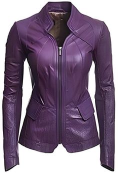 Description :  Materials: Lambskin Leather Color : Purple  Closure :  Zipper Handmade: Yes  Season: Winter, Spring, Fall , All season Occasion: Party, Halloween , Birthday Gift, Surprise Gift , Anniversary Gift, Personalized Gift , Gift for mom , Gift for Wife , Special Occasional Gift for her,  Surprises Valentine Gift for her. Jacket for Girls &  Birthday Gift  Genuine Lambskin Leather Jacket for Women Purple Womens & Girls Stylish Motor Biker Café Racer Handmade Purple Genuine Leather Jacket |  Casual Cropped Motorcycle Women Real Leather Jacket Customization & Color Options are available so please message us  Dear Customer, Please answer the below questions in order to serve you better :  Shoulder= Chest= Arms = Waist = Sleeves=  Tummy = Length of jacket =  HIP = Actual height =  Fitti Mode Purple, Fitted Biker Jacket, Purple Leather Jacket, Purple Blazers, Purple Coat, Leather Jacket Style, Lambskin Leather Jacket, Purple Jacket, Purple Leather