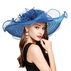 PRICES MAY VARY. Amazing wide brim derby hats with no detachable fascinator come with free headband and hairclip for your different dressing and hairstyle.Get one for more dressing inspiration. Double layer design: organza and hard mesh. UV proof, comfortable, lightweight, breathable and easy to restore shape. Adjustable head circumference.Fit for head circumference about (22"~22.8"). only (0.23lb). Perfect for Tea Party,Wedding , Garden Party, Gatsby Party,Beach party, Race Day Events,Cocktail Summer Party Cloche Boater Hat, Summer Party Cloche Sun Hat, Spring Party Top Hat With Wide Brim, Summer Party Fedora Costume Hat, Spring Party Wide Brim Top Hat, Spring Party Sun Hat With Short Brim, Summer Party Fedora Hat, Spring Party Cloche Sun Hat, Summer Fedora Hat For Party